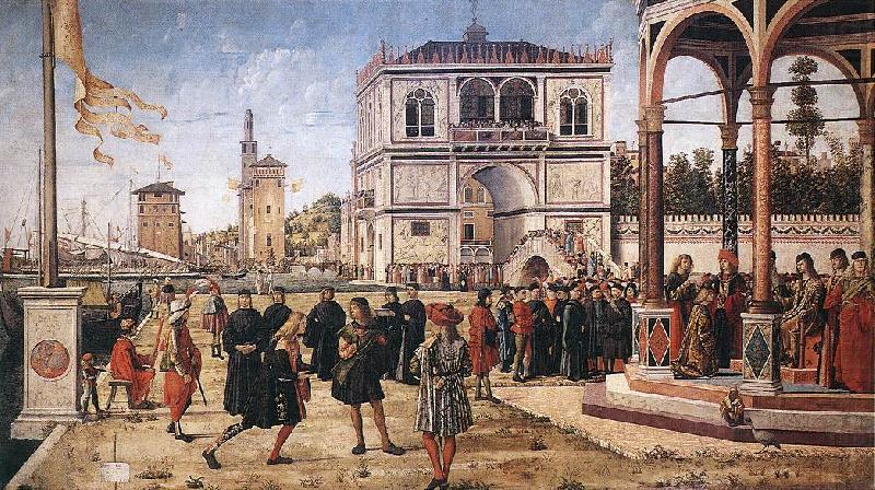 The Ambassadors Return to the English Court fg, CARPACCIO, Vittore